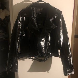 Faux leather jacket